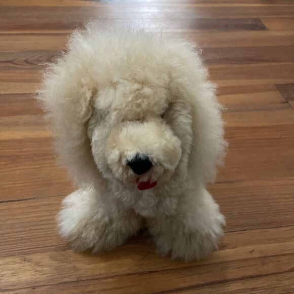 100% Alpaca Poodle Dog Stuffed Animal Peru Plush - Picture 2 of 13